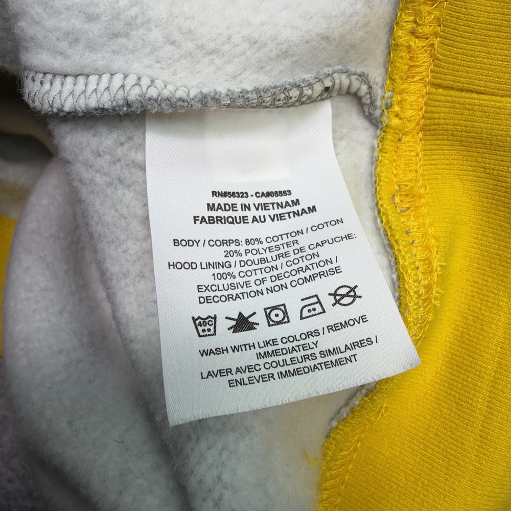 Nike Michigan Wolverines Mens M Gray Pullover Hoodie Big M NCAA College - Picture 12 of 13